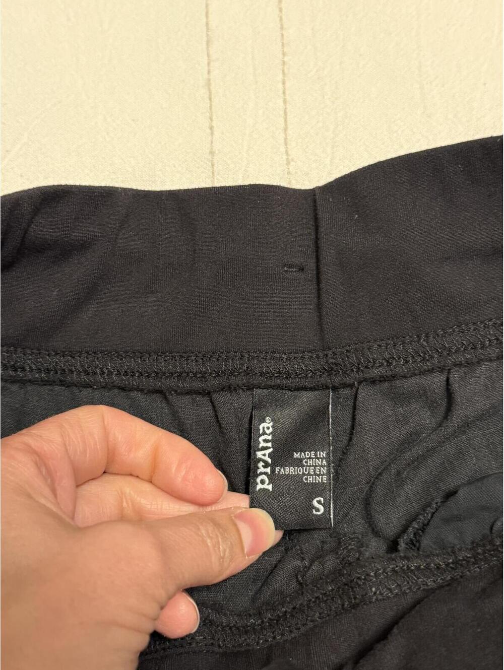prAna Black Drawstring Casual Pants Women's Small - Picture 3 of 6
